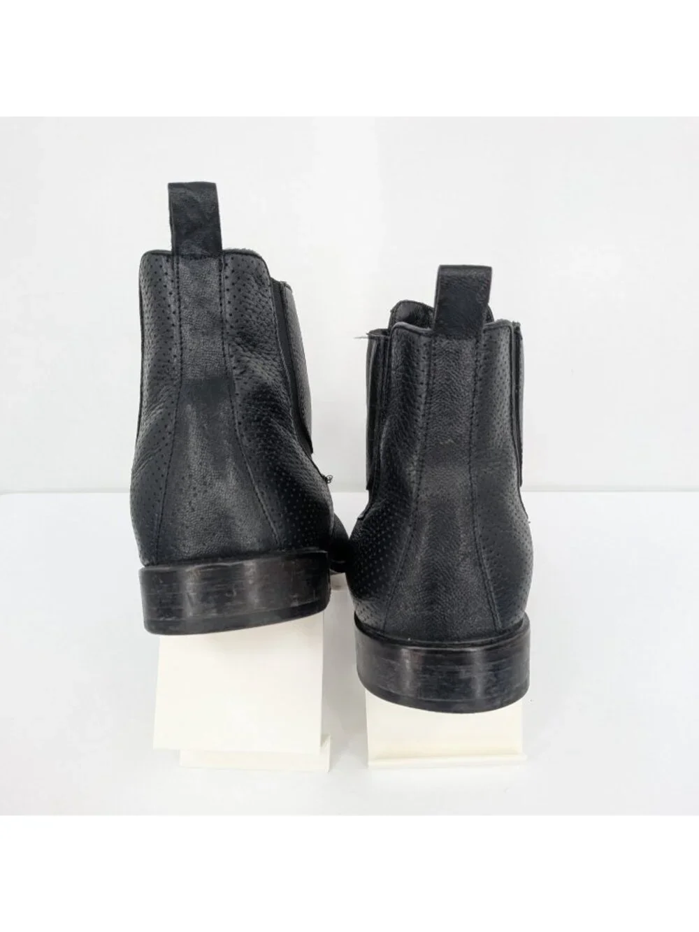 Vestigium Chelsea Boots Leather Square Toe Western Equestrian Rugged Size 8.5